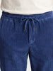Men's Navy Blue Regular Fit Solid Casual Sweatpants