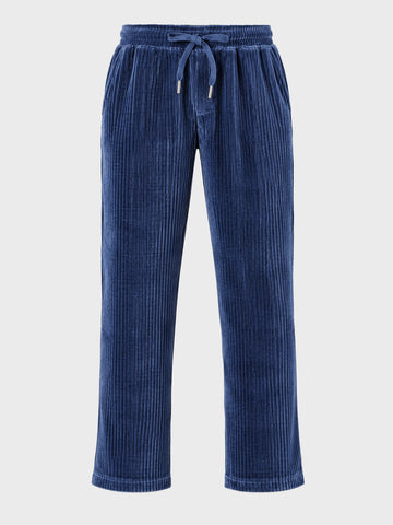 Men's Navy Blue Regular Fit Solid Casual Sweatpants