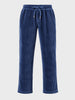 Men's Navy Blue Regular Fit Solid Casual Sweatpants