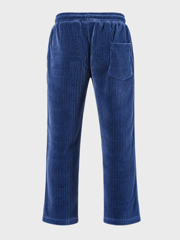 Men's Navy Blue Regular Fit Solid Casual Sweatpants