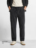 Men's Black Regular Fit Solid Casual Sweatpants