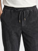 Men's Black Regular Fit Solid Casual Sweatpants