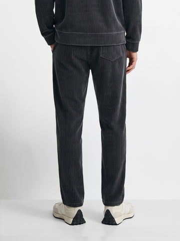 Men's Black Regular Fit Solid Casual Sweatpants