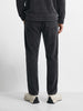 Men's Black Regular Fit Solid Casual Sweatpants