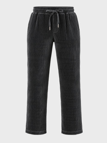 Men's Black Regular Fit Solid Casual Sweatpants