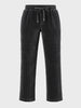 Men's Black Regular Fit Solid Casual Sweatpants