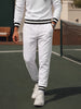 Men's White Regular Fit Solid Casual Sweat Pant