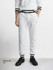 Men's White Regular Fit Solid Casual Sweat Pant