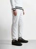 Men's White Regular Fit Solid Casual Sweat Pant