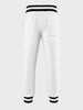 Men's White Regular Fit Solid Casual Sweat Pant