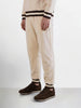 Men's Beige Regular Fit Solid Casual Sweat Pant