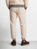 Men's Beige Regular Fit Solid Casual Sweat Pant