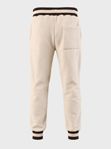 Men's Beige Regular Fit Solid Casual Sweat Pant