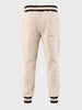 Men's Beige Regular Fit Solid Casual Sweat Pant