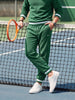 Men's Green Regular Fit Solid Casual Sweatpants