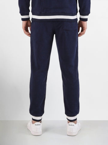 Men's Navy Blue Regular Fit Solid Casual Sweat Pant