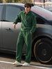 Men's Green Regular Fit Solid Casual Sweatshirt