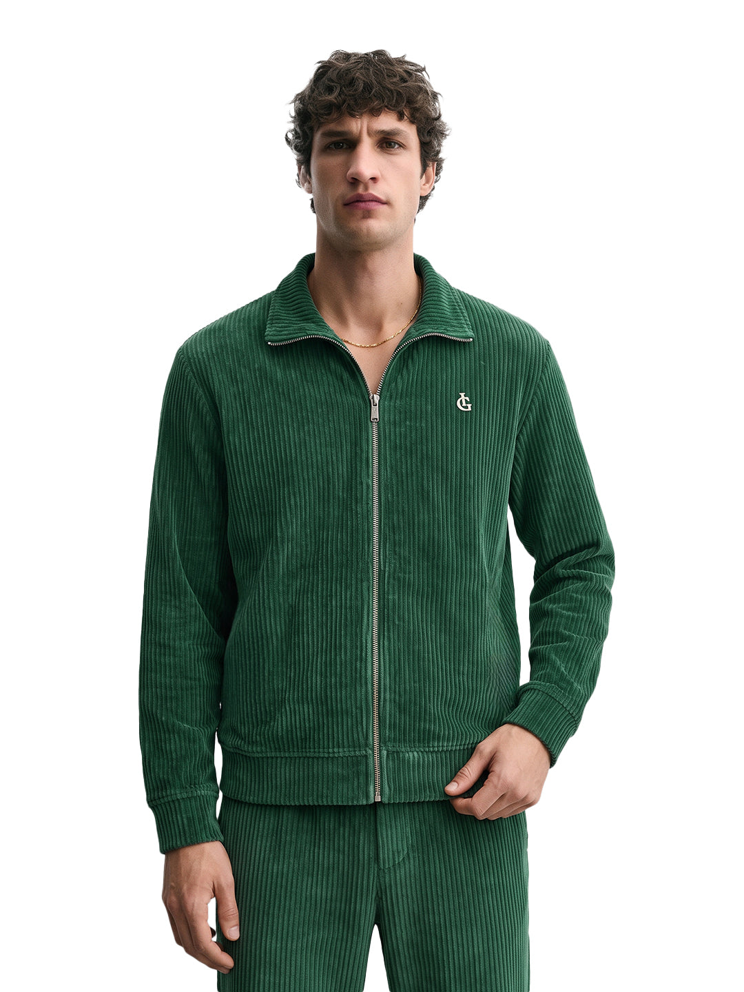 Men's Green Regular Fit Solid Casual Sweatshirt