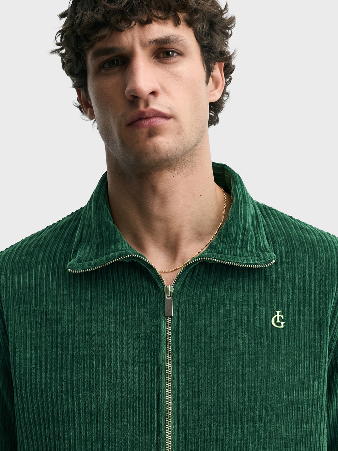 Men's Green Regular Fit Solid Casual Sweatshirt