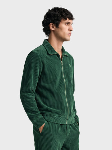 Men's Green Regular Fit Solid Casual Sweatshirt