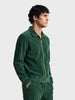 Men's Green Regular Fit Solid Casual Sweatshirt