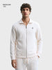 Men's Off White Regular Fit Solid Casual Sweatshirt