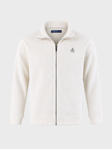Men's Off White Regular Fit Solid Casual Sweatshirt