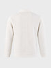 Men's Off White Regular Fit Solid Casual Sweatshirt