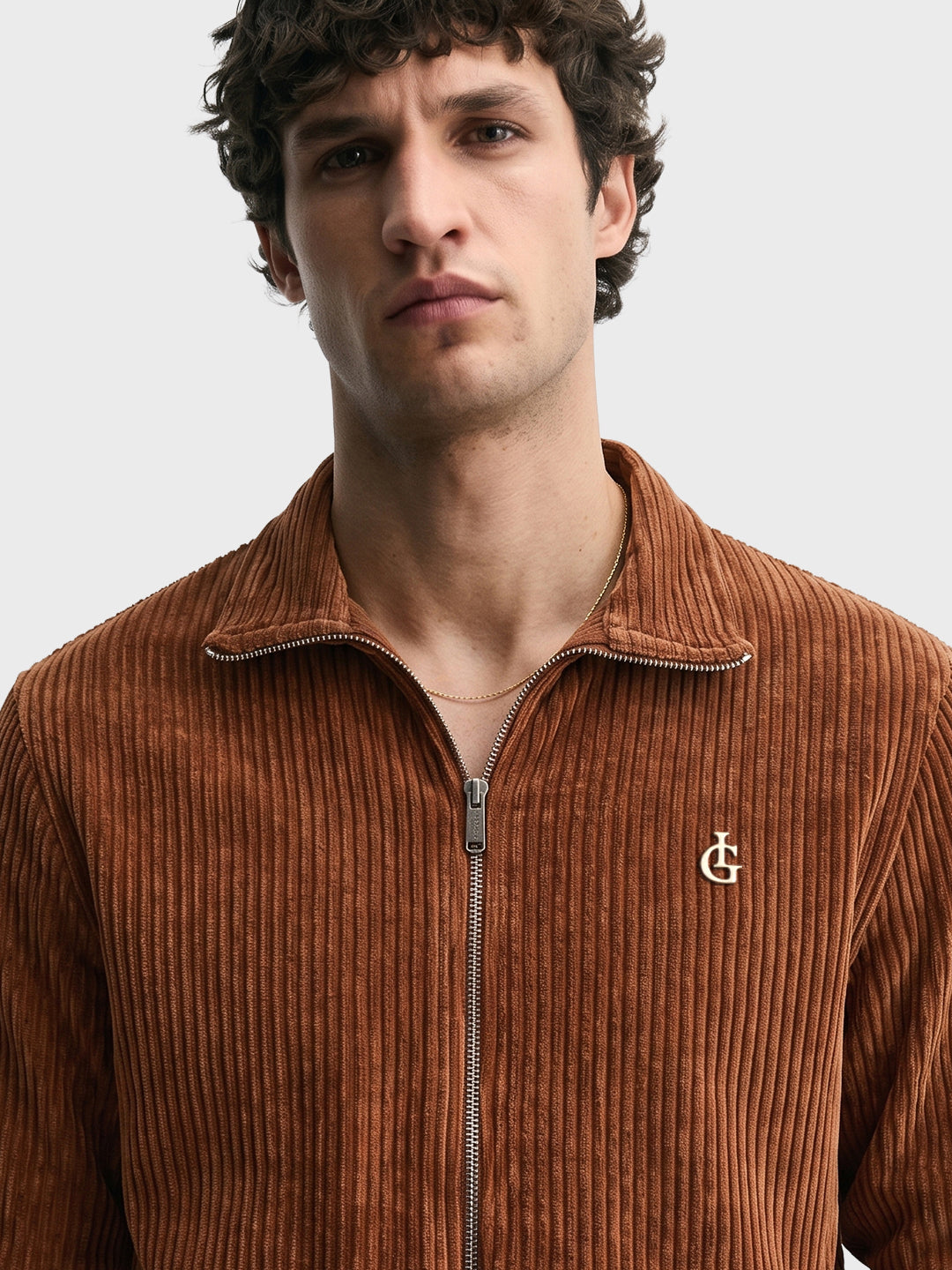 Men's Brown Regular Fit Solid Casual Sweatshirt