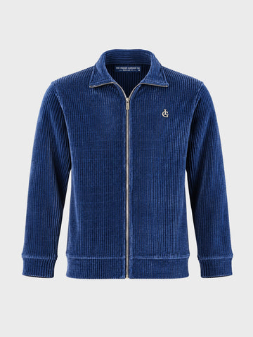 Men's Navy Blue Regular Fit Solid Casual Sweatshirt
