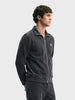 Men's Black Regular Fit Solid Casual Sweatshirt