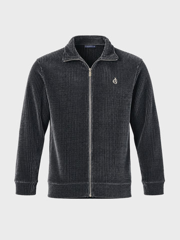 Men's Black Regular Fit Solid Casual Sweatshirt