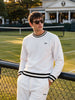 Men's White Regular Fit Solid Casual Sweatshirt