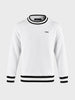 Men's White Regular Fit Solid Casual Sweatshirt