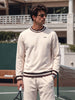 Men's Beige Regular Fit Solid Casual Sweatshirt