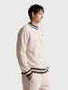 Men's Beige Regular Fit Solid Casual Sweatshirt