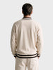 Men's Beige Regular Fit Solid Casual Sweatshirt