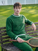 Men's Green Regular Fit Solid Casual Sweatshirt