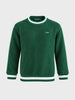 Men's Green Regular Fit Solid Casual Sweatshirt