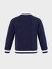 Men's Navy Blue Regular Fit Solid Casual Sweatshirt