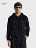 Men's Black Relaxed Fit Solid Casual Sweatshirt