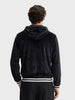 Men's Black Relaxed Fit Solid Casual Sweatshirt