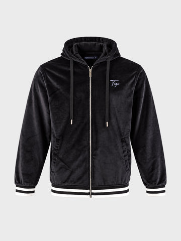 Men's Black Relaxed Fit Solid Casual Sweatshirt