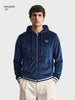 Men's Navy Blue Relaxed Fit Solid Casual Sweatshirt