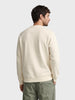 Men's Off White Regular Fit Graphic Printed Casual Sweatshirt