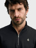 Men's Black Regular Fit Solid Casual Sweatshirt
