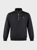 Men's Black Regular Fit Solid Casual Sweatshirt