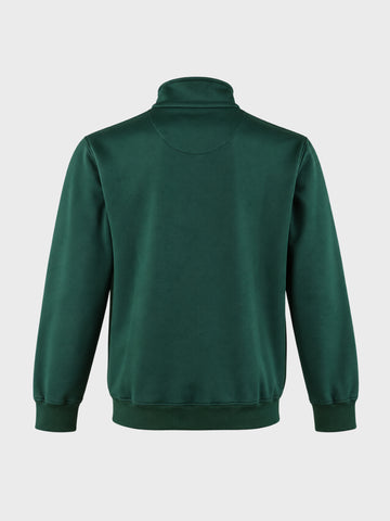 Men's Green Regular Fit Solid Casual Sweatshirt