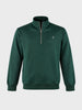 Men's Green Regular Fit Solid Casual Sweatshirt