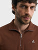 Men's Brown Regular Fit Solid Casual Sweatshirt